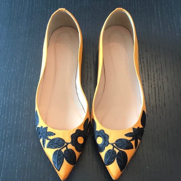 J. Crew Shoes - Jcrew embroidered flats